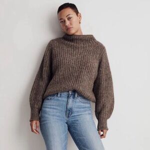 Madewell Loretto Mockneck Pullover Sweater size M